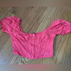 Button up crop top